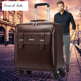 Travel Tale High Quality Fashion Business16/18/20Size 100%Pvc Rolling Luggage Spinner Brand