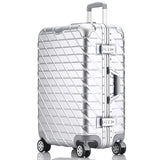 Letrend New Fashion 29 Inch Aluminium Frame Rolling Luggage Trolley Password Box 20' Boarding