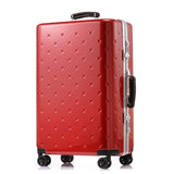 Letrend Business Aluminium Frame Rolling Luggage Spinner Suitcases Wheels Password Trolley 20