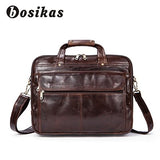 Bosikas Genuine Leather Men'S Bags Casual Male Messenger Bag Men'S Shoulder Bag Genuine Leather