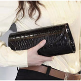 Fashion Ladies Crocodile Pattern Handbag Shoulder Bag