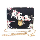 Women Butterfly Flower Printing Handbag Shoulder Bag Tote Messenger Bag