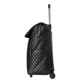 20" Inch Travel Luggage Bag,Women Portable Suitcase With Wheels,Cabin Carry-Ons,Pu Leather