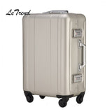 Letrend 100% Aluminum-Magnesium Alloy Rolling Luggage Spinner Suitcases Wheel 20 Inch Men