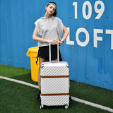 Aluminum Frame Alloy Universal Wheels Trolley Luggage Fashion Personality Male Commercial Travel