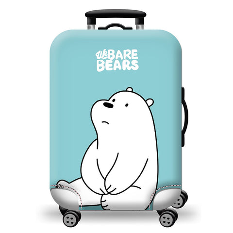 Luggage Cover Protecting Suitcase Blue Elastic Cute Panda Pattern Luggage Protector For 18-31