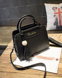 Free Shipping, 2018 New Women Handbags, Simple Fashion Flap, Trend Tassel Woman Messenger Bag,