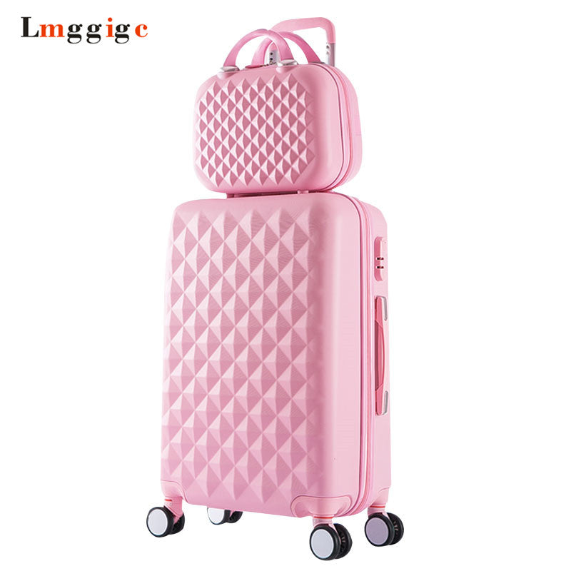 Famous Designer Luggage Set Quality Leather Suitcase Bag,Universal Wheels  Carry Ons,Grid Pattern Carrier Drag Box Horiz Fashion Valise Trunk Patent  Floral Square From Arvinbruce, $98.51