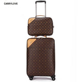 Carrylove Classic Luggage Series 16/18/20/22/24 Inch Handbag+Rolling Luggage Spinner Brand Travel