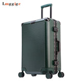 Aluminum Frame+Pc Rolling Luggage Travel Suitcase Bag,20"24"26"29" Inch Trolley Case,Nniversal