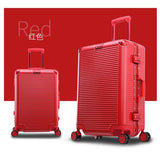 Aluminum Frame+Pc Rolling Luggage Travel Suitcase Bag,20"24"26"29" Inch Trolley Case,Nniversal