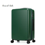 Pure Color  Fashion  High Quality  20/24 Inches Abs+Pc Rolling Luggage Spinner Travel Suitcase