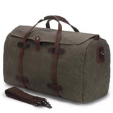 Waterproof Travel Bags Canvas Men Duffle Bags Large Capacity Multifunctional Vintage Travel Male