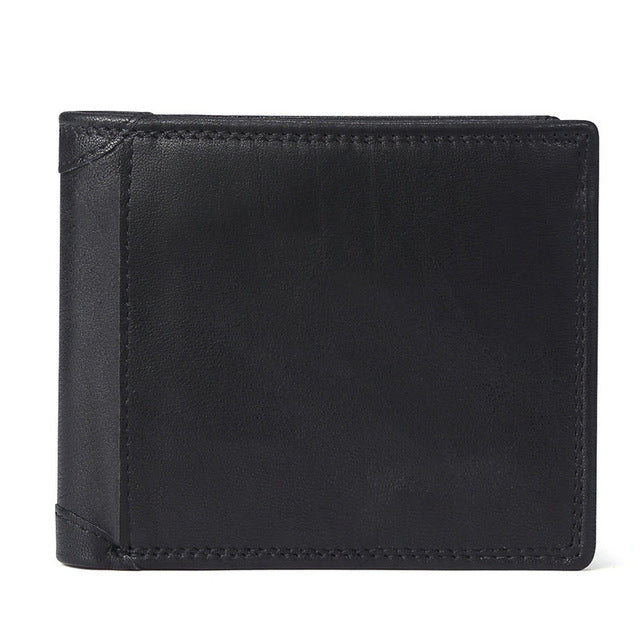 Leather Men Wallets with Coin Pocket Vintage Male Purse Function