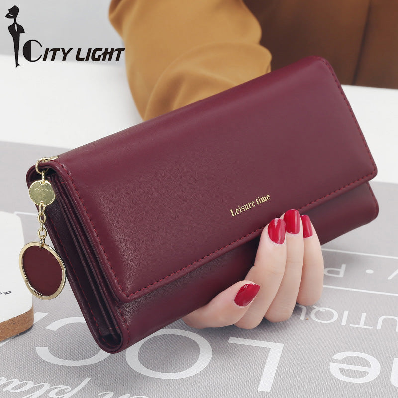 New Fashion Ladies' Long Wallet, Simple Street-style Handbag With Multiple  Card Slots And Functions