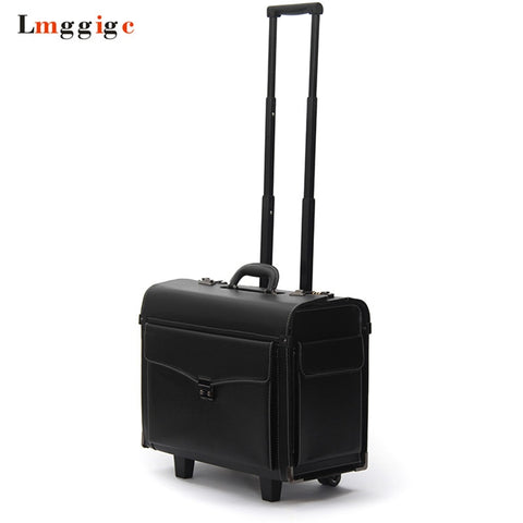 19"Inch Rolling Cabin Luggage Bag,Flight Attendants Travel Suitcases,Commercial Password Trolley