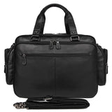 Luxury Men Leather Briefcase Men Business Bag Genuine Leather Briefcase Male 16"Laptop Bag Office