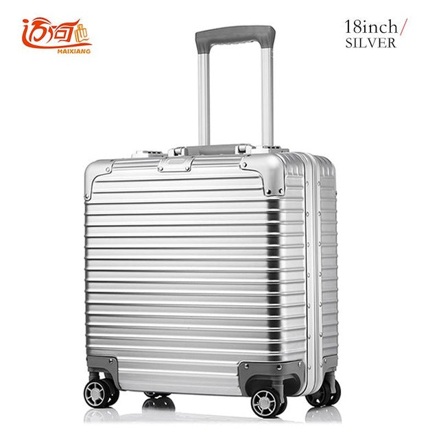 18 Inch Valise Cabine Custom Luggage Business Trolley Min Abs+Aluminium ...