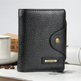 2018 New Brand High Quality Short Men'S Wallet ,Genuine Leather Qualitty Guarantee Purse For