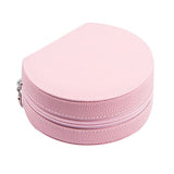 Travel Small Jewelry Storage Box Ring Earring Organizer Women'S Leather Chest Jewelry Cases Home