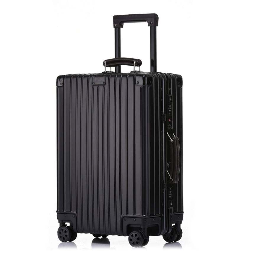 Kroeus Suitcase Carry Case Aluminum - Magnesium Alloy Body 8 Wheels ...