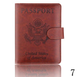 1 Pcs Rfid Anti Magnetic United States Passport Sets Anti Scanning Hasp Passport Holder Bank Card