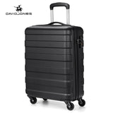 Davidjones Wheel Travel Suitcase Carry On Trolley Bag Spinner Cabin Large Luggage Bag Girl