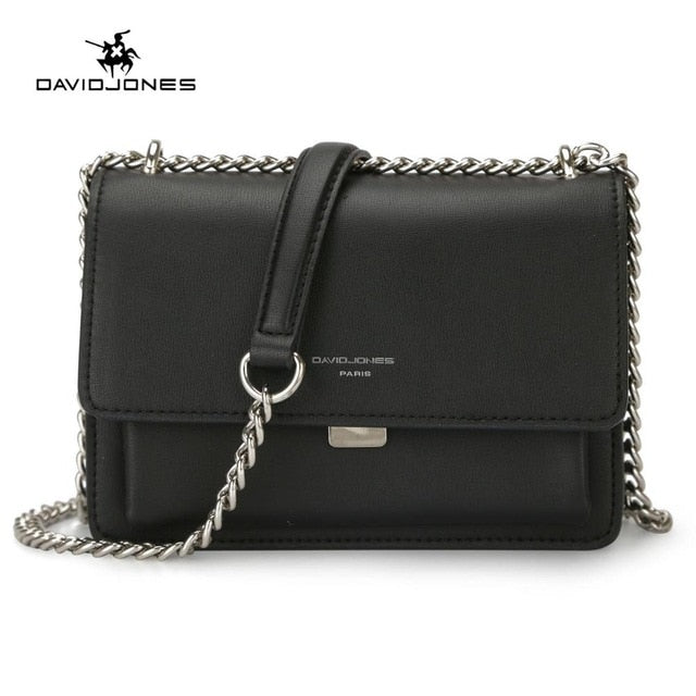 Leather handbag DAVID JONES Black in Leather - 27523457