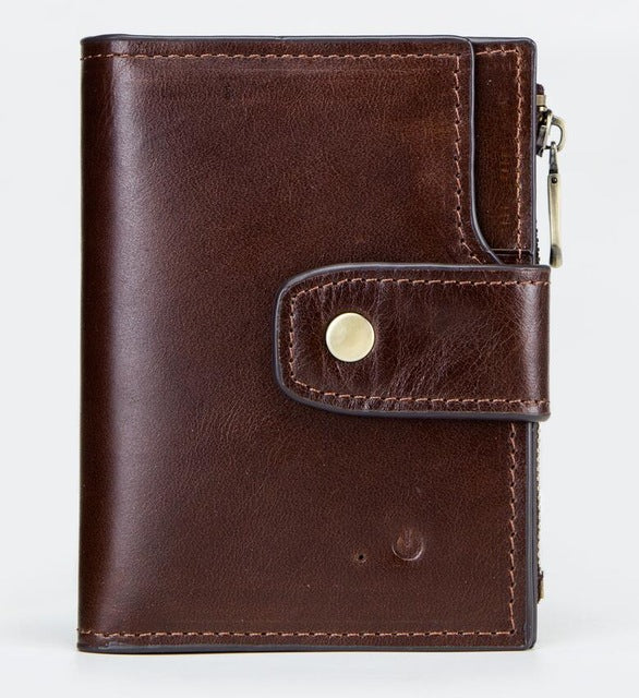 Men and Woman Smart Genuine Leather Wallet