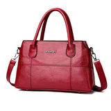 Fashion Women Leather Splice Handbag Shoulder Bag Crossbody Bag Tote Bag