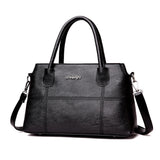 Fashion Women Leather Splice Handbag Shoulder Bag Crossbody Bag Tote Bag