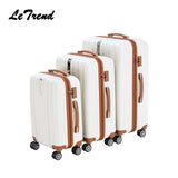 Letrend Business Fashion Rolling Luggage Spinner Suitcases Wheels Password Trolley 20 Inch Cabin