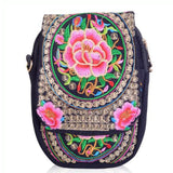 Chinese Vintage Embroidery Bag National Ethnic Embroidered Canvas Cover Shoulder Messenger Bags