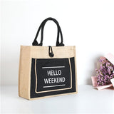 High Quality Women Linen Luxury Tote Large Capacity Female Casual Shoulder Bag Lady Daily Handbag