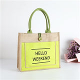 High Quality Women Linen Luxury Tote Large Capacity Female Casual Shoulder Bag Lady Daily Handbag