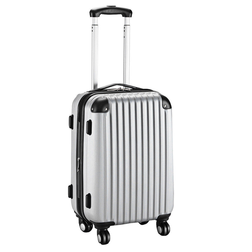 Globalway 20''Expandable Abs Carry On Luggage Travel Bag Trolley ...
