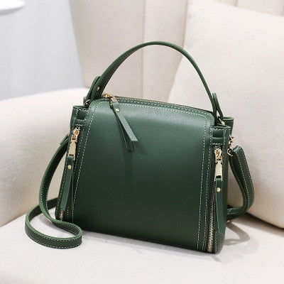Womens Small Green Leather Bucket Bag Designer Crossbody Bags