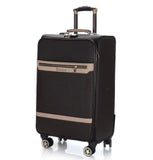 Travel Tale 16"20"24 Inch Spinner Leather Travelling Bags Retro Luggage Sets For Men