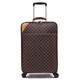 High-End Luxury Pu Rolling Luggage Rotator Men'S Luggage 16"20"22"24" Inch Business Class Travel