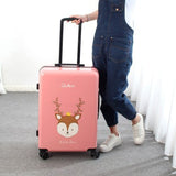 Travel Tale 20/24 Inches Abs+Pc Cartoon Lovely Rolling Luggage  Customs Lock Spinner Brand Travel