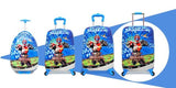 New Unisex Cartoon 19" Rolling Luggage Kids Travel  Trolley Case Climb Stairs Luggage For Girls