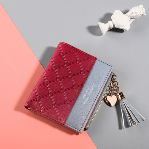 Women Short Wallet Small Fashion Luxury Brand L Purse Ladies Card