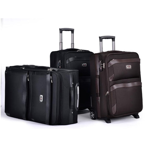 New Multifun Men Business Rolling Luggage Casters Travel Duffle Wheel Suitcase Oxford Trolley Carry