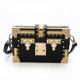 Fashion Box Women Bag Rivets Fashion Women Messenger Bags Small Square Girls Shoulder Bags 2018 New