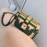 Fashion Box Women Bag Rivets Fashion Women Messenger Bags Small Square Girls Shoulder Bags 2018 New