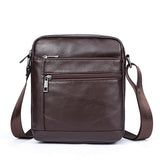 Westal Messenger Bag Men'S Genuine Leather Shoulder Bag Men Leather Small Ipad Crossbody Bags For