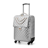 Carrylove High Quality  Fashion Noble Luggage 20/24 Size  Pu Rolling Luggage Spinner Brand Travel