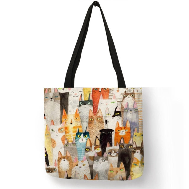 Bear Pattern Linen Tote Bag, Cute Cartoon Lunch Bag, Portable Storage  Handbag For Work School Travel - Temu Germany