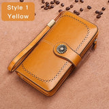 Sendefn Hot Sale Women Clutch Leather Wallet Female Long Wallet Women Zipper Purse Strap Money