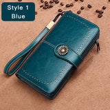 Sendefn Hot Sale Women Clutch Leather Wallet Female Long Wallet Women Zipper Purse Strap Money